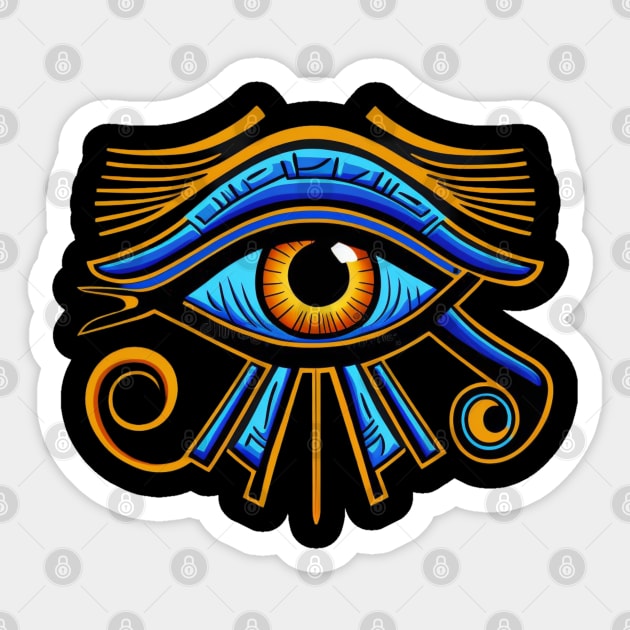 Eye of Ra, Egyptian Symbol, Eye of Horus Sticker by UrbanLifeApparel
